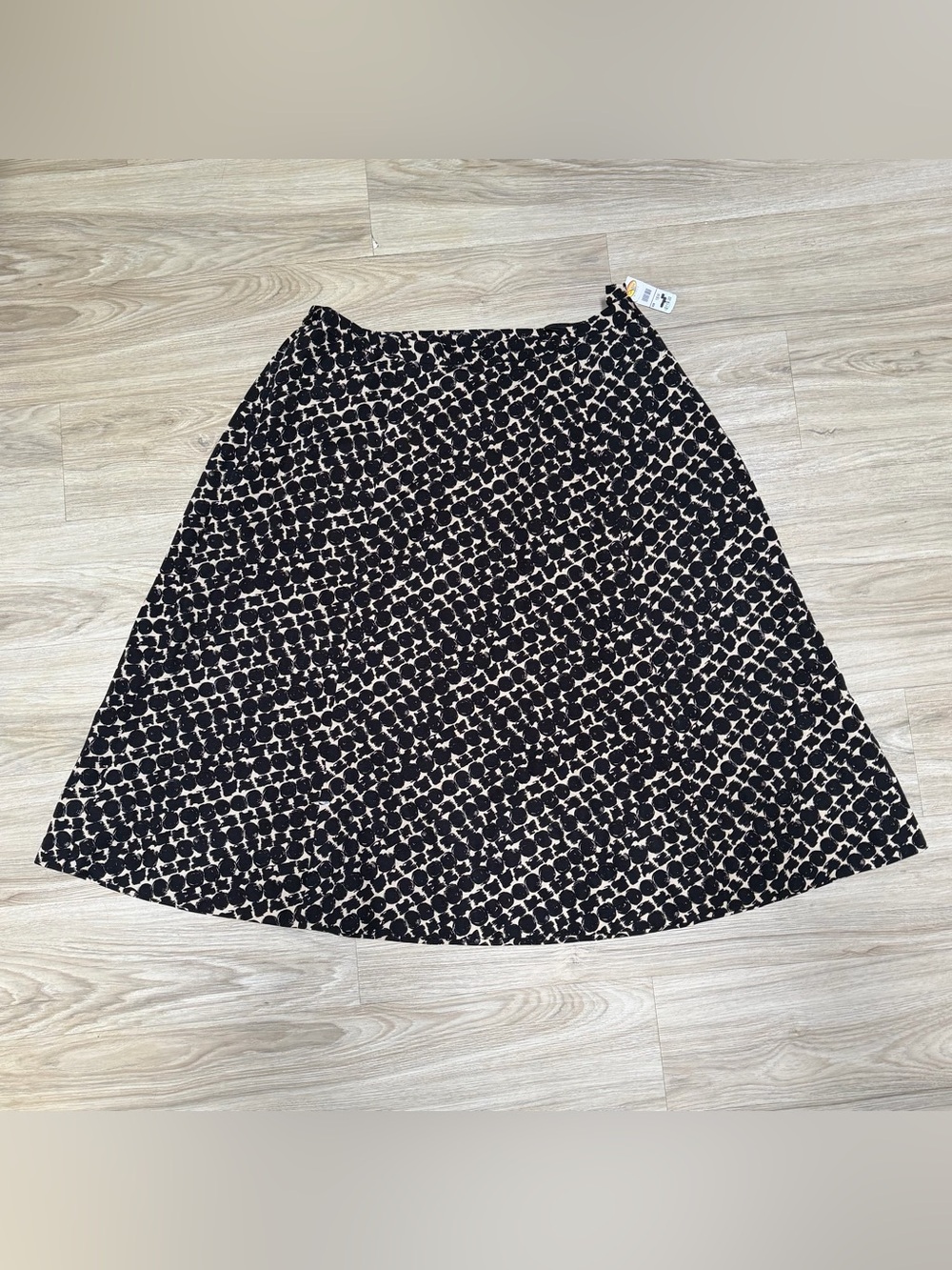 NEW Vintage Talbots Abstract Print A Line Midi Statement Skirt Ladylike Chic